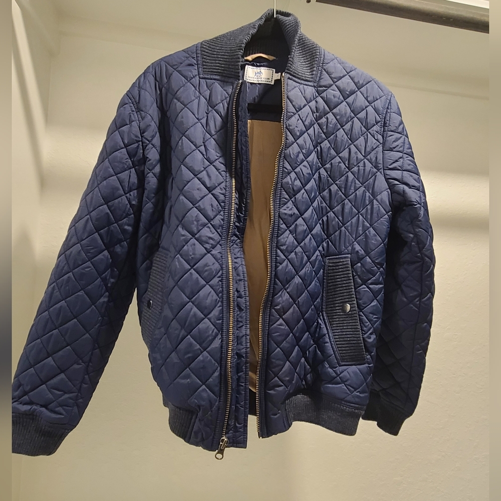 Unisex Quilted Blue Jacket